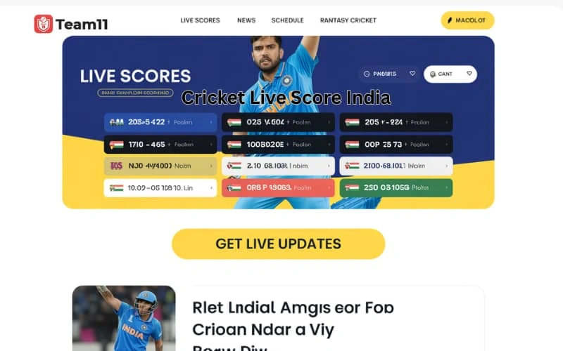 cricket live score india